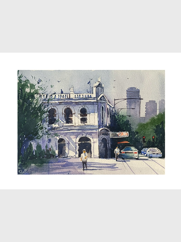 the street