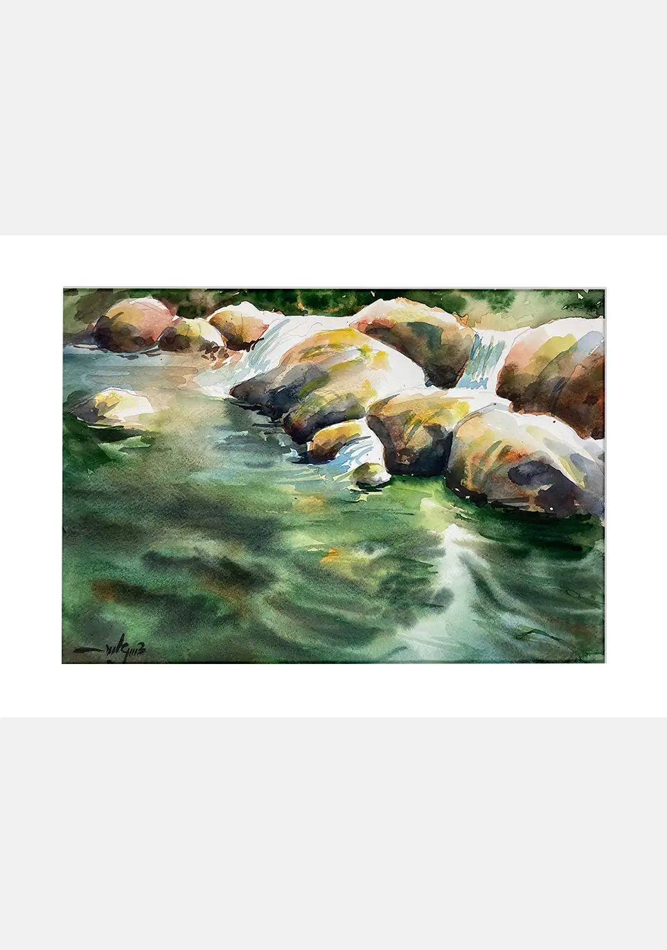 the river