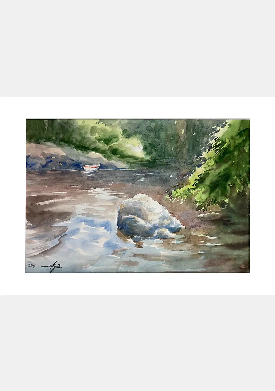 the river