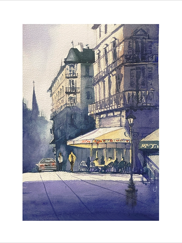 the street